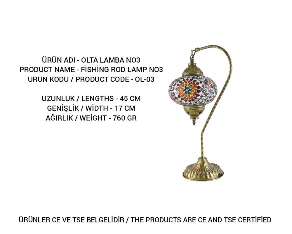 OL-03 mosaic lamp