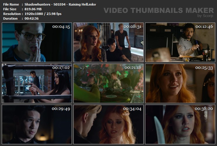 Shadowhunters S01E04 Raising Hell mkv
