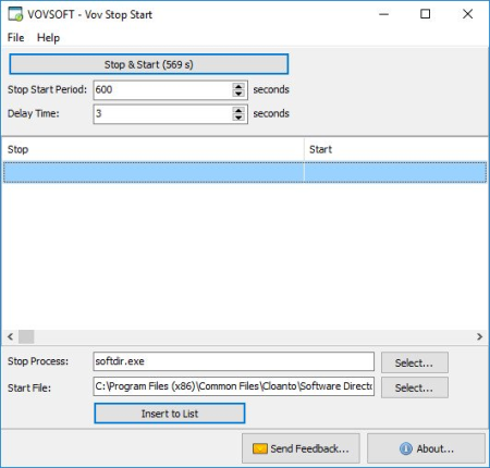 VovSoft Vov Stop Start 1.6