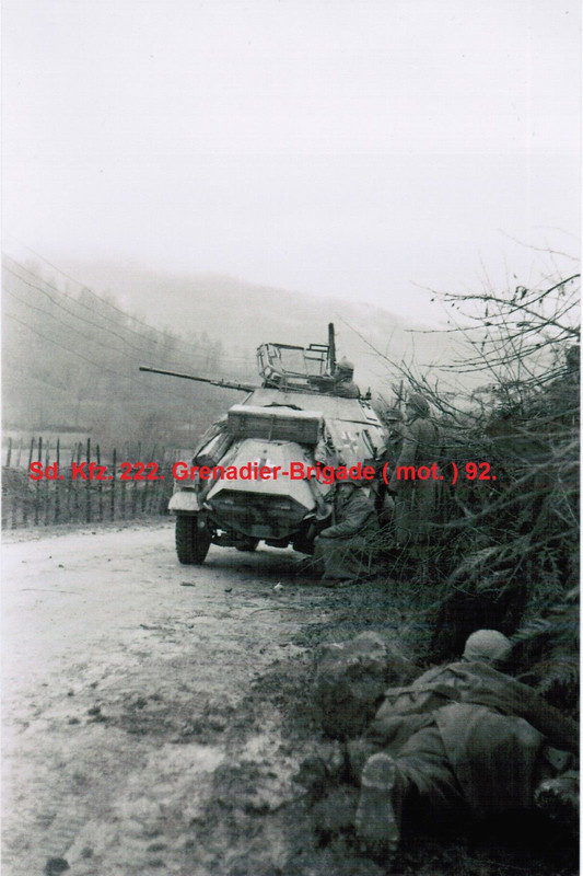 Panzerspähwagen Sd.Kfz. 222. Grenadier-Brigade (