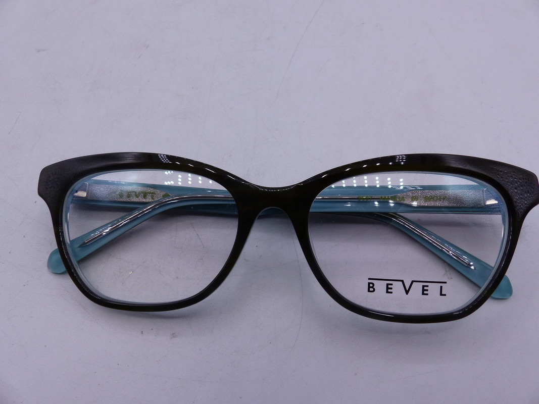 BEVEL 3687 AMELIA DRIFTWOOD/ICE BLUE WOMENS EYEGLASSES FRAMES SIZE 52-17-135