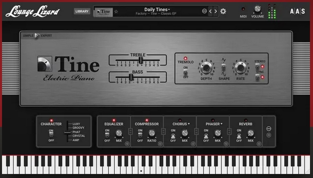 Applied Acoustics Systems Lounge Lizard EP?5 screenshot Applied Acoustics Systems Lounge Lizard EP?5 screenshot