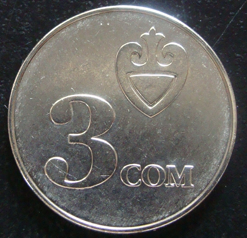 3 Som. Kirguistán (2008) KGZ-3-Som-2008-rev