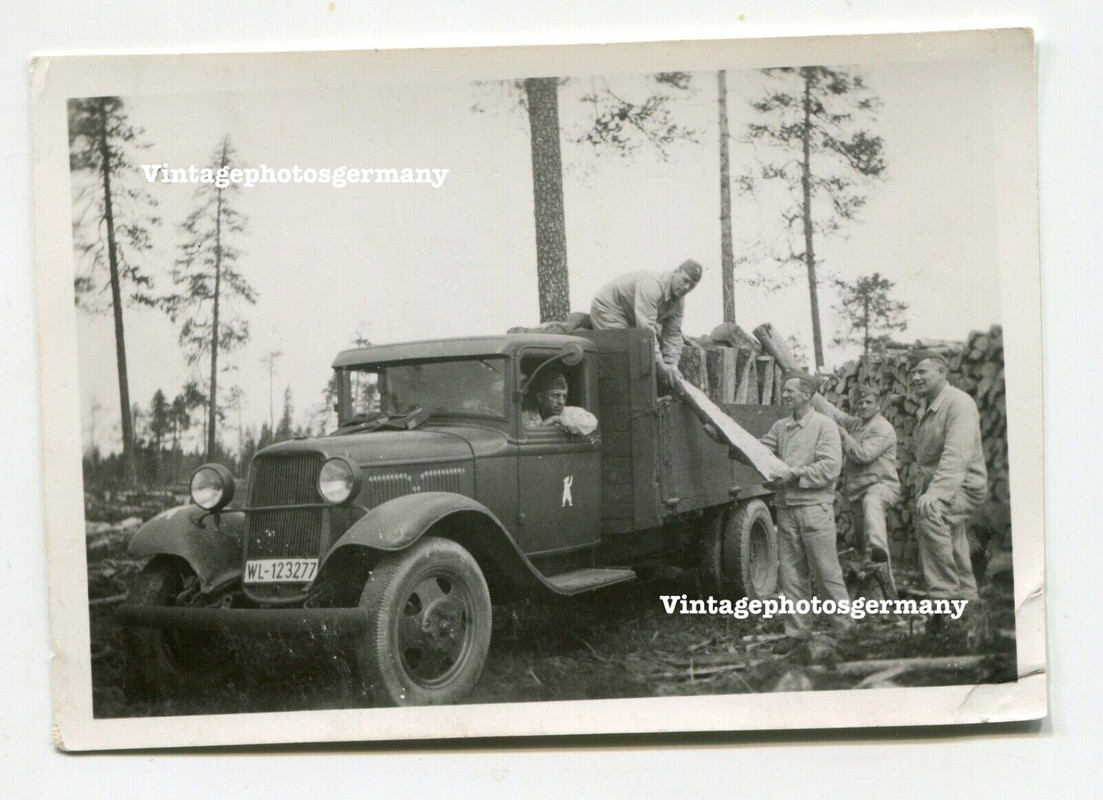Foto LW Beute - LKW Truck Kennung ID Staffelwappen Wappen Bär Abzeichen
