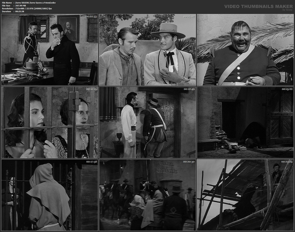 Zorro S01E06 Zorro Saves a Friend.mkv