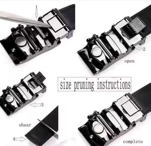 Artificial Leather Black Belt Pack of 1.(B103)