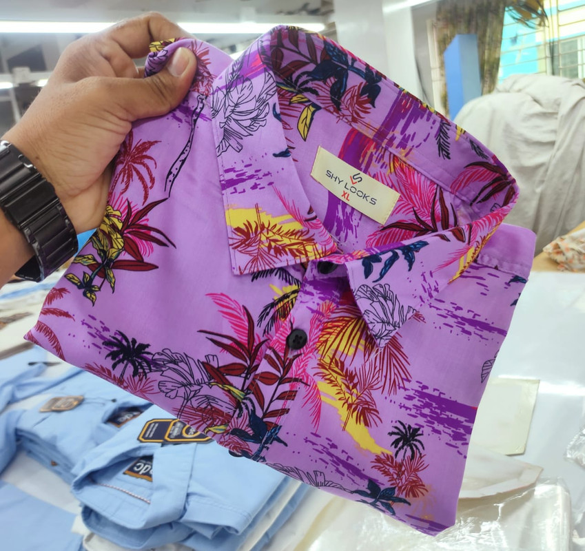 Shy Looks Premium Half Sleeve China Lilen Hawai Shirt
