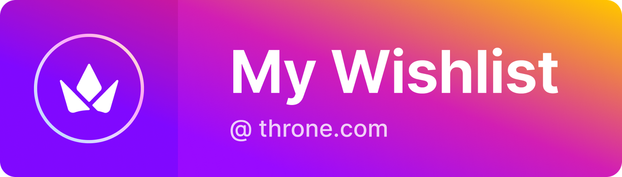 Wishlist at throne.com