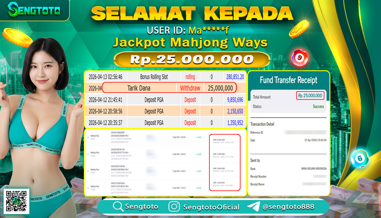 BUKTI PEMBAYARAN SLOT MAHJONG WAYS