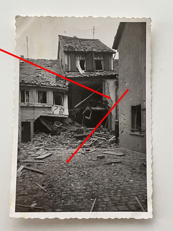 Foto Bruchsal Baden Württemberg Bombenangriff 20.9. 1940 Vinzentiushaus Nr.