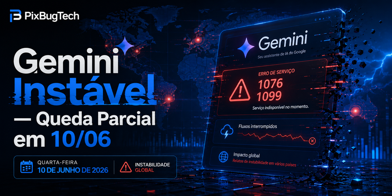 Gemini Caiu? IA do Google Apresenta Instabilidade Global nesta Quarta (10)