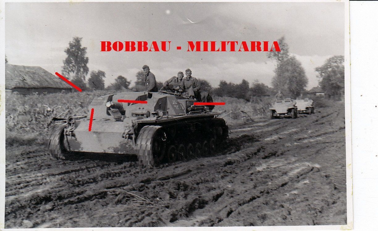 Konotop STUG III Sturmgeschütz Abt.226 mit Abschuss-Bilanz Front