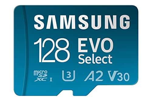 Amazon: Micro SD Samsung EVO Select 128GB Clase 10 u3 A2 