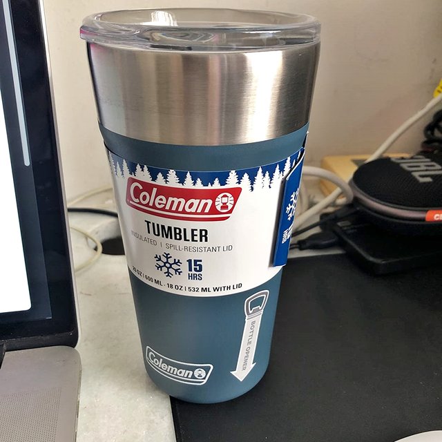 Copo Térmico De Cerveja 600 ml c/ Tampa Azul – Coleman