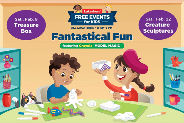 Lakeshore Learning’s Free Kids Events: Treasure Box Crafting and Story Time in February Lakeshore Learning’s Free Kids Events: Treasure Box Crafting and Story Time in February