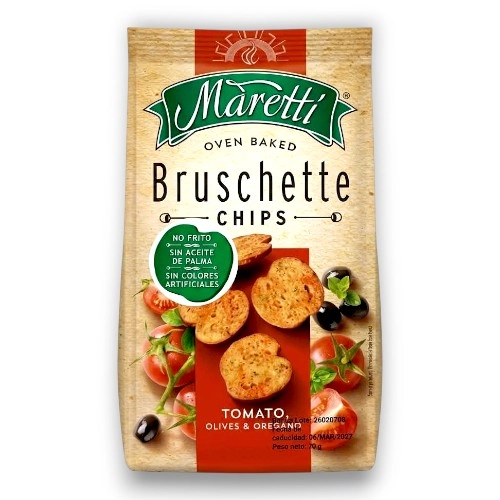 Maretti Bruschetta Tomato Olives & Oregano 70 gr