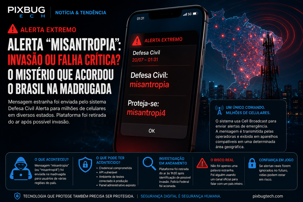 Alerta “Misantropia”: o incidente que expôs a fragilidade silenciosa dos sistemas nacionais de comunicação de emergência