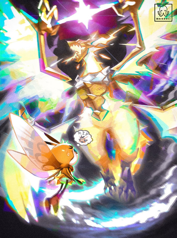 ribombee-and-necrozma-pokemon-drawn-by-m