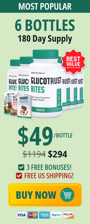 6 BOTTLES - 6 meses de suprimento - BEST VALUE