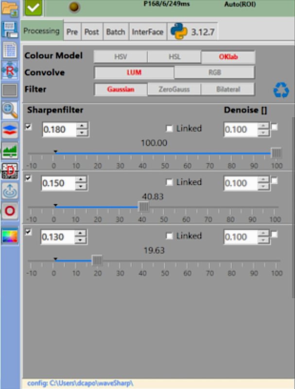 Wavesharp screenshoot 1