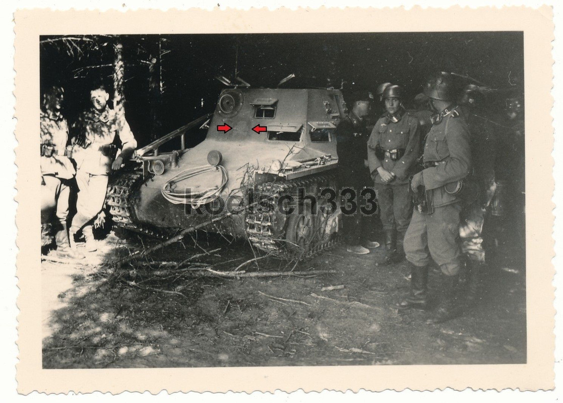 Panzer Befehlswagen I TK Wappen Kennung Münsinge