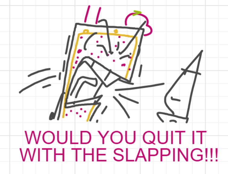 A panel from A Murder On The, episode six of the Board Boards object show by Furretwalk/WalkingFurret.