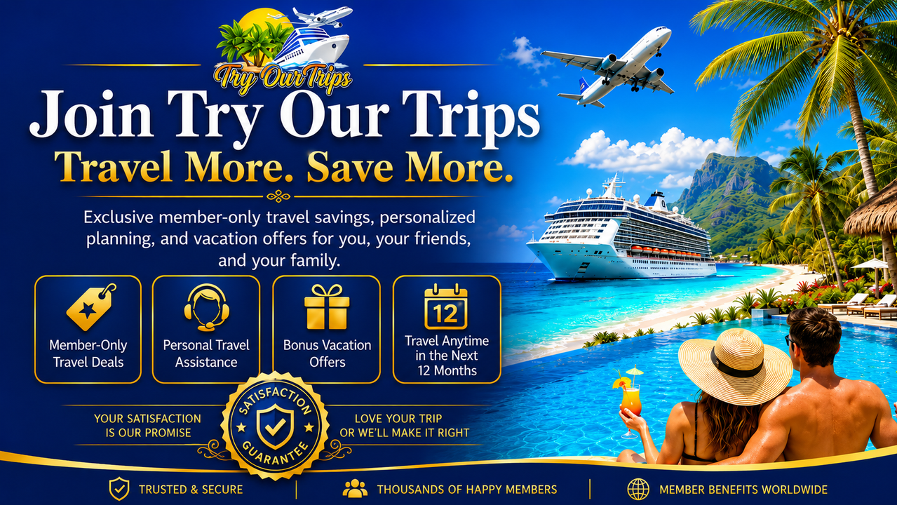 Join Try Our Trips Travel Membership