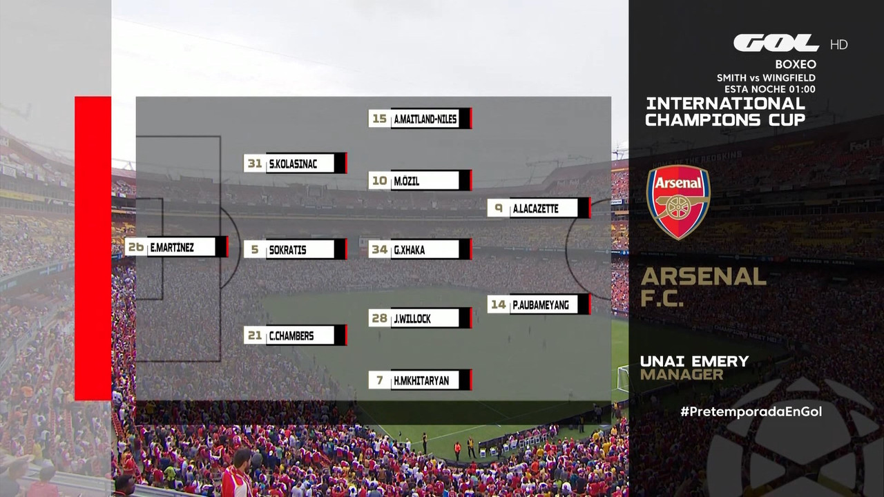 International Champions Cup 2019 - Real Madrid Vs. Arsenal (1080i) (Castellano) 2