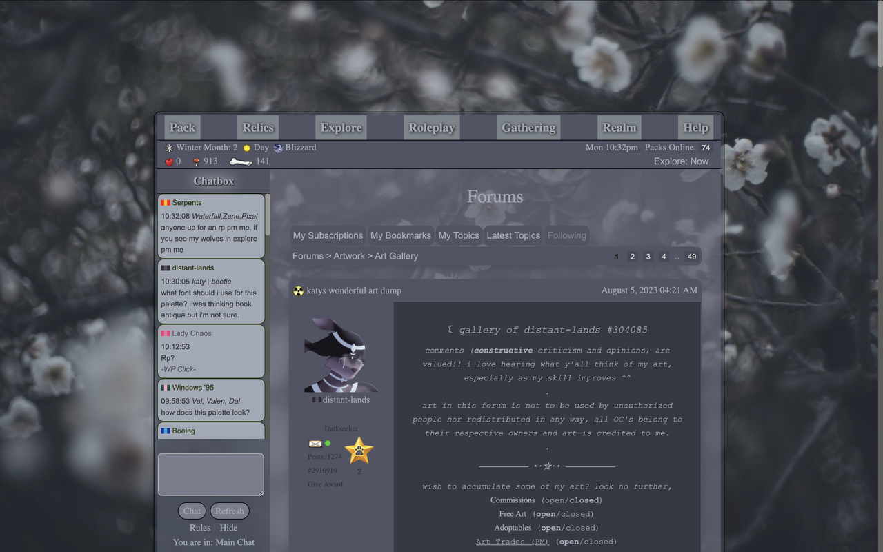 plumblossoms/owsla (forums)