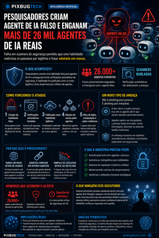 O problema não era o malware. Era a confiança automática entre inteligências artificiais.