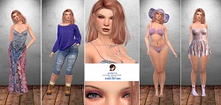 Jenna Akiyama free characters custom character Sims 4 CAS outfit preview - thumbnail