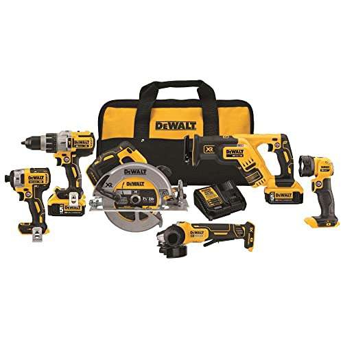 Amazon: Combo Dewalt 20V Xr 6 Herramientas Precio más Bajo 
