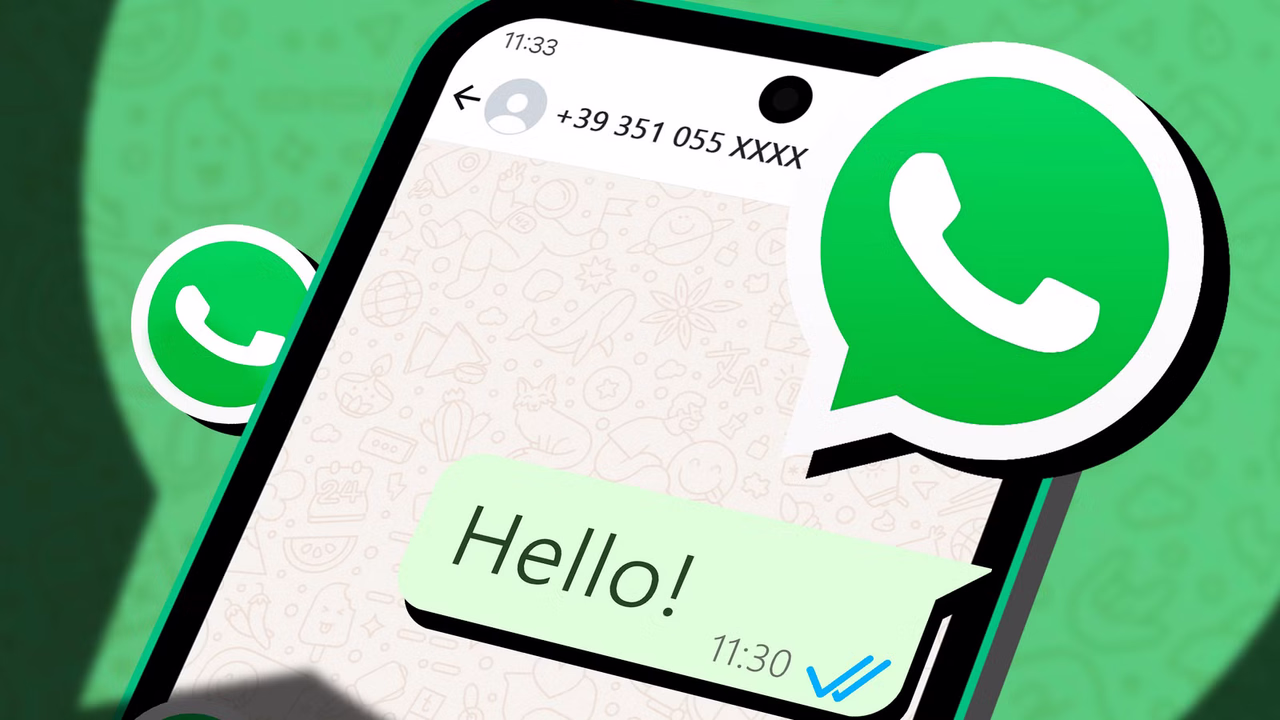 WhatsApp chat on phone