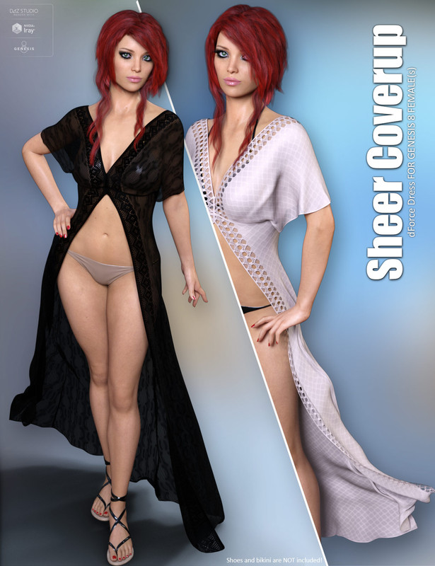 d Force Sheer Coverup for Genesis 8 Females