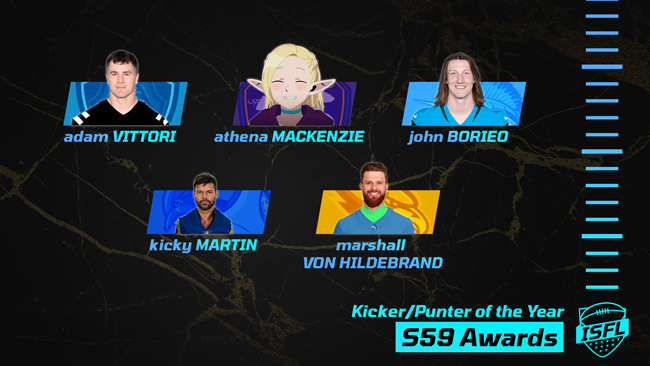 030 ISFL kicker punter of the year NOM