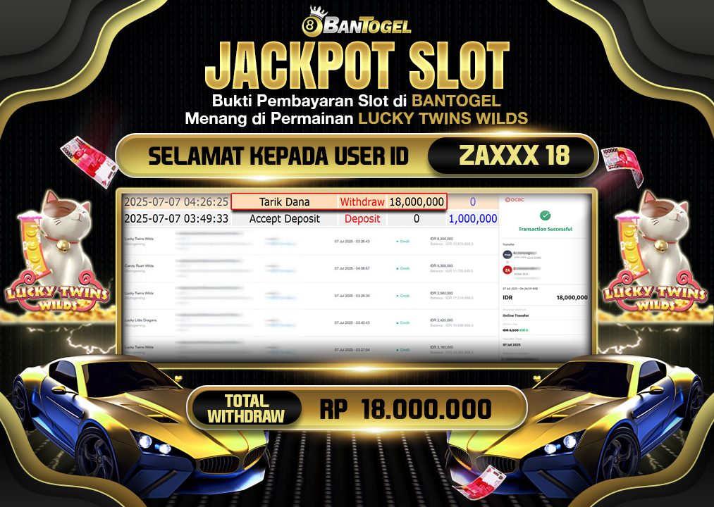BUKTI JACKPOT LUNAS BANTOGEL