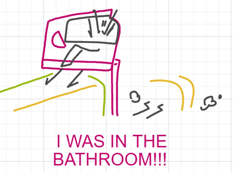 A panel from A Murder On The, episode six of the Board Boards object show by Furretwalk/WalkingFurret.