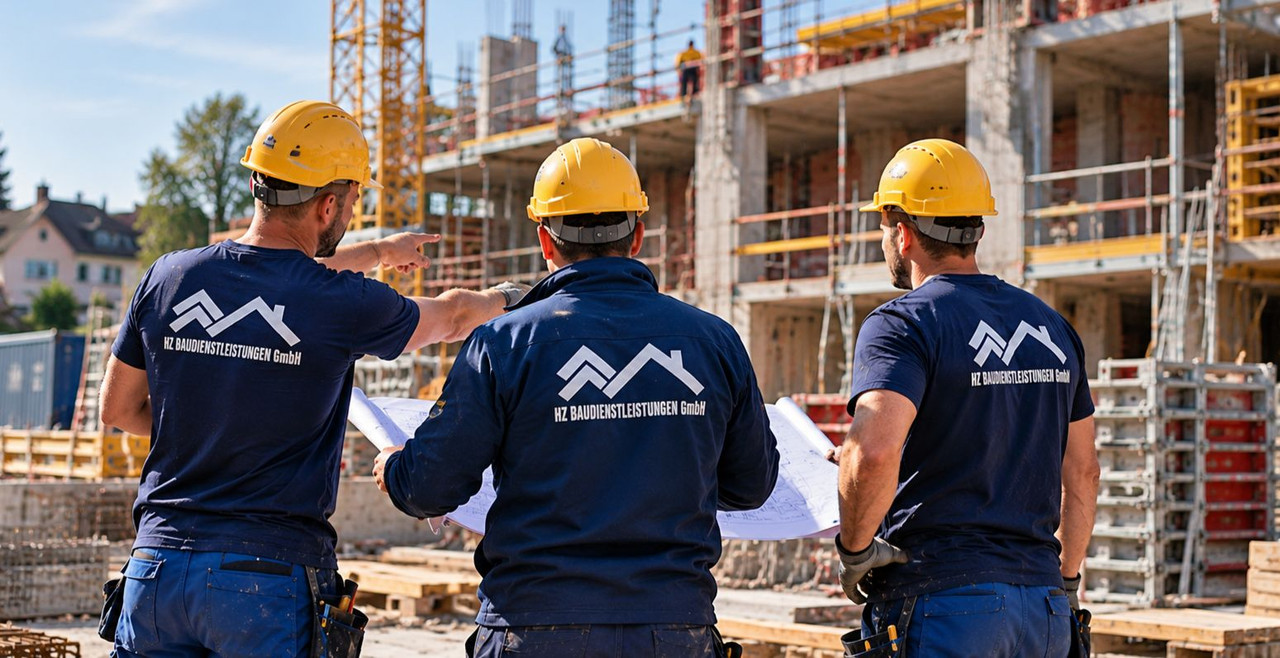 Bauleiter auf einer Baustelle