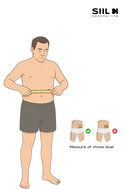 Mesurer au niveau du stomie