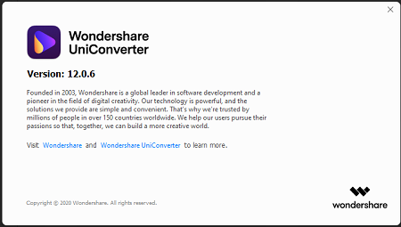 Wondershare UniConverter 12.0.6 (x64) Multilingual WSR