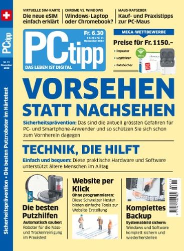 Cover: Pctipp Magazin No 11 November 2022