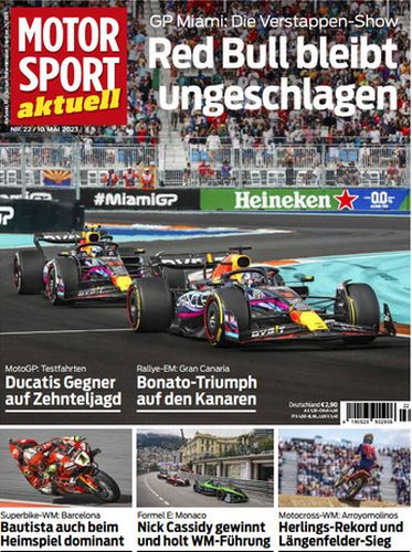 Cover: Motorsport Aktuell Magazin No 22 vom 10  Mai 2023