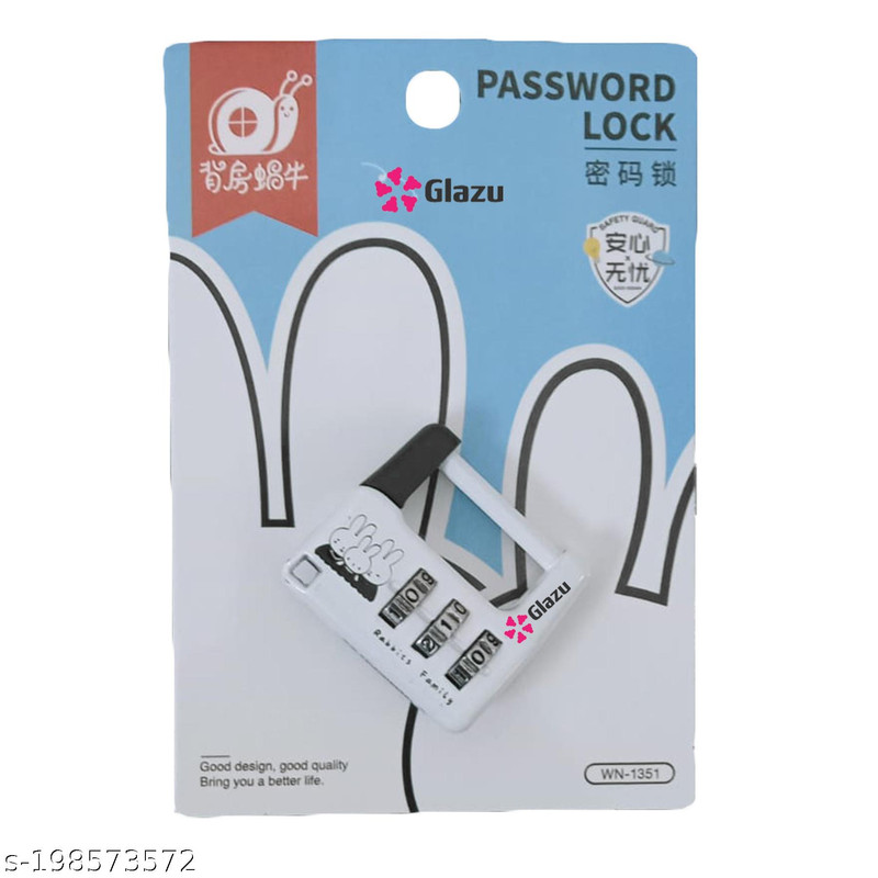 Number Lock, White, Square