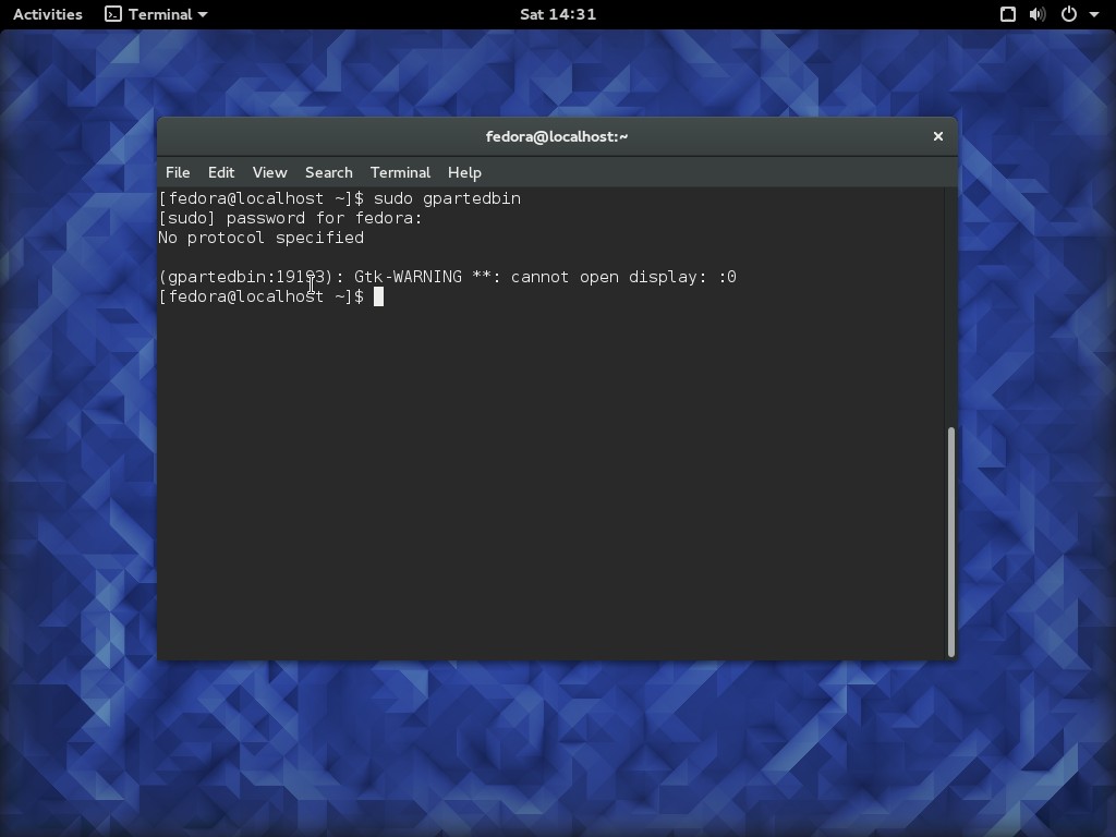 [SOLVED] How to run GParted on a GNOME Wayland desktop (Page 1