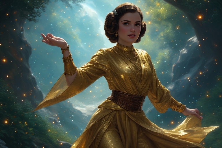 Princess-Leia-in-Golden-outfit-(29)