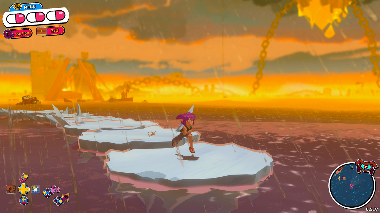 A Talisman in Demon Tides lets Beebz create ice platforms on water and run across them to avoid the water