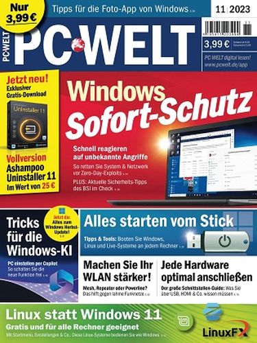 Cover: Pc Welt Magazin November No 11 2023
