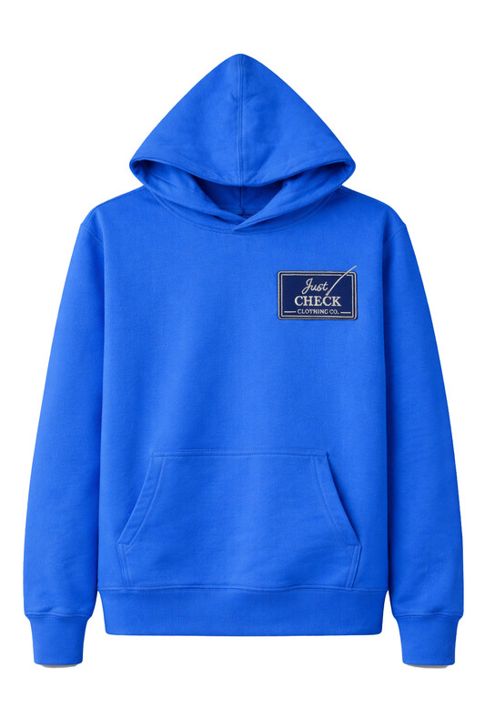 Just Check Hoodie Blue