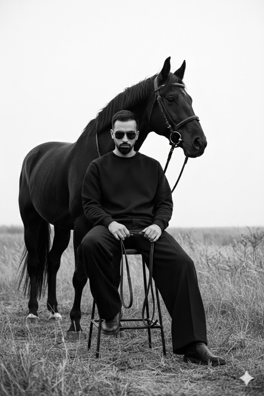 Monochrome Reins — Horse Fine-Art Editorial