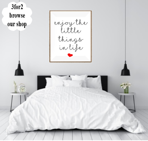 Wall Quote Print A4 Family where life begins Love Happy Home Gift *3FOR2*